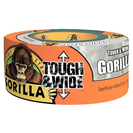 GORILLA GLUE 2.88 in. x 30 yards Tough & Wide Gorilla Tape, Silver GO570627